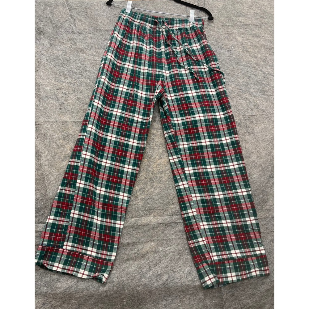 Show Me Your Mumu Classic PJ Set Holiday Plaid Green Red White Cotton Womens S - Picture 8 of 10